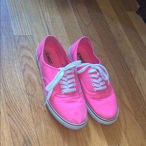 Pink Canvas Shoes. Lightly used